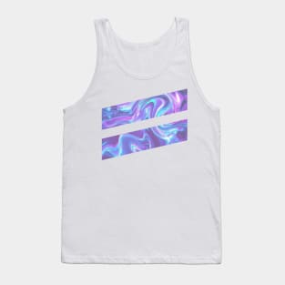 Double Slash, Abstract Colorful Geometric Graphic Design Tank Top